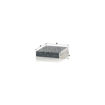 CUK25006 MANN-FILTER Filtr, vzduch v interiéru – Hledejceny.cz