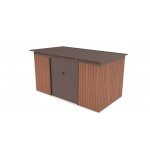 G21 Zahradní domek GRAH 700 - 340 x 206 cm hnědý – Zboží Dáma