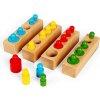 Dřevěná hračka Bigjigs Toys motorická vkládačka bloky 24 dílků
