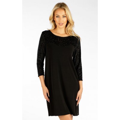Litex Dámské šaty s 3/4 rukávem 7F037 černá – Zboží Dáma