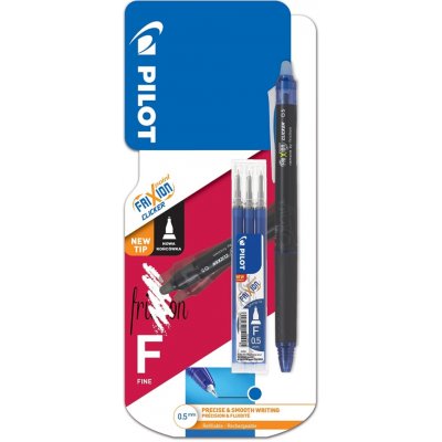 Pilot FriXion Point Clicker 05 / 0.25 mm, modré + náplň (3131910572428) – Hledejceny.cz