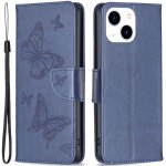 Butterfly knížkové pouzdro na iPhone 15 - modré – Zboží Mobilmania