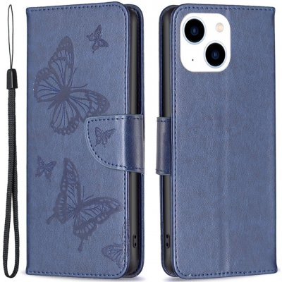 Butterfly knížkové pouzdro na iPhone 15 - modré – Zboží Mobilmania
