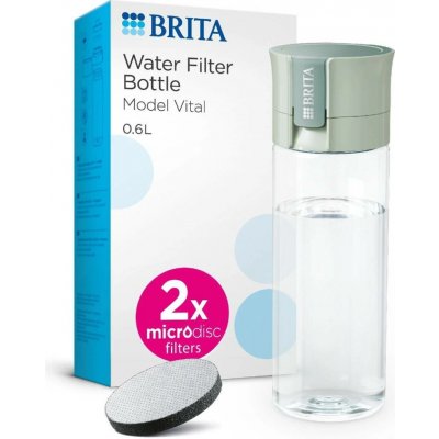 Brita 1052263 Fill&Go Vital 0,6 l zelená 2024 + microdisc 2 ks – Zboží Mobilmania