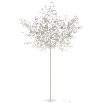 Dekorace stříbrný svítící stromek Tree leaves silver XL Ø 140*250 cm J-Line by Jolipa – Zboží Mobilmania