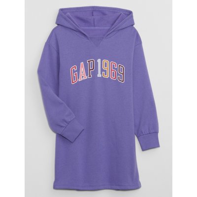 GAP dětské mikinové šaty s logem fialová – Sleviste.cz