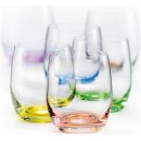 Crystalex Crystal Barevné skleničky Club Rainbow 300ml 6ks