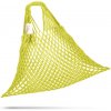 Nákupní taška a košík Pružná bavlněná síťovka dárkový obal Pro super ženu citrónově žlutá