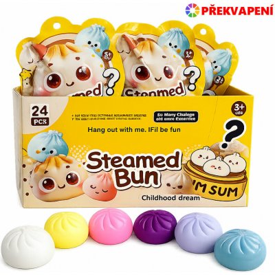 Squishy Dumpling Antistresový mačkací knedlíček mini 3 ks 3,5 cm – Zboží Dáma