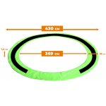 Aga Kryt pružin na trampolínu EXCLUSIVE 430 cm Světle zelený/Černý – Sleviste.cz