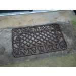 ESSCHERT DESIGN BEST FOR BOOTS litinová hranatá s ornamenty červeno-hnědá 66,5 x 42 cm – Hledejceny.cz