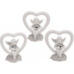 OOTB Anděl v srdci s křišťálovým srdcem - polyresinová figurka, 5,2 × 2,8 × 5,8 cm, mix motivů – Hledejceny.cz