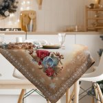 Eurofirany Vánoční gobelínový ubrus MERRY2 100X100 CM – Sleviste.cz