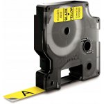 Dymo 45018 černý tisk/žlutý podklad, 7m, 12mm – Hledejceny.cz