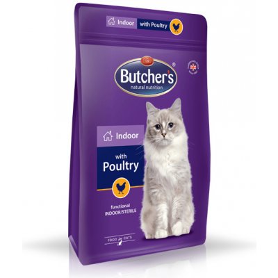 Butcher's Functional Cat Dry Indoor s drůbežím masem 0,8 kg