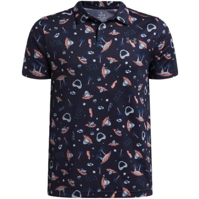 Under Armour Matchplay Printed Polo Midnight Navy Posh Pink Castlerock – Zbozi.Blesk.cz