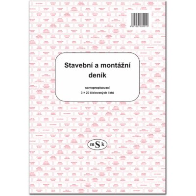 MSK 401 Stavební deník propisovací – Zboží Živě