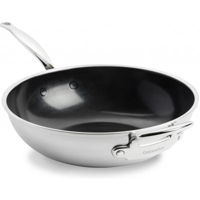 GreenPan Premiere nerezová wok pánev s keramickým povrchem, 30 cm CC003821-001 – Hledejceny.cz