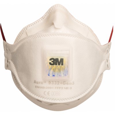 3M 9332+ AURA Gen3 Filtrační polomaska , FFP3, s ventilkem, skládací – Hledejceny.cz