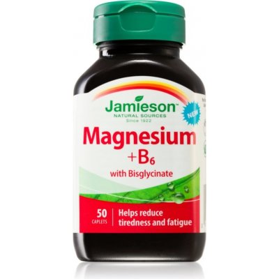 Jamieson Magnesium + B6 with Bisglycinate 50 tablet – Hledejceny.cz