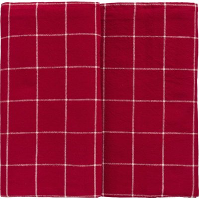 Ib Laursen Bavlněný ubrus Silja Large Checks 150 × 250 cm červená – Zboží Dáma