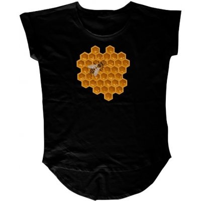 Tričko s potiskem Honeybee černé