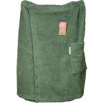 A&R Pánský saunový kilt na suchý zip Velcro, 400 g/m zelená vojenská, : 65 x 150 cm – Zboží Mobilmania