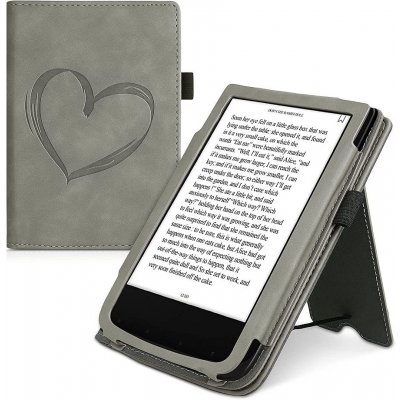 KW Mobile Brushed Heart KW5481704 pro Pocketbook 616/617/627/628/632/633 šedé – Hledejceny.cz