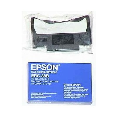 Tonery Náplně Páska do pokladny Epson ERC 38, TM-300, U 375, U 210, U 220, černá, C43S015374, – Hledejceny.cz