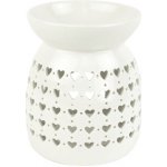 1patro Porcelánová aroma lampa se srdíčky X1484 – Zboží Dáma