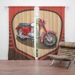 Sablio Závěs Jawa panelka Vintage: 2ks 140x250cm – Hledejceny.cz