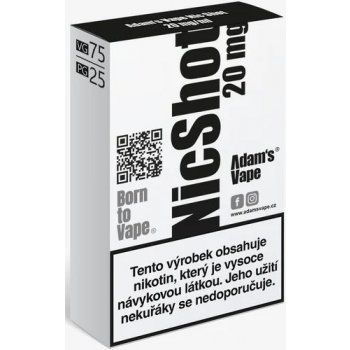 Adam's Vape Nicshot VG75/PG25 20 mg 10 ml