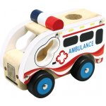 Bino Dřevěné auto ambulance – Zboží Mobilmania