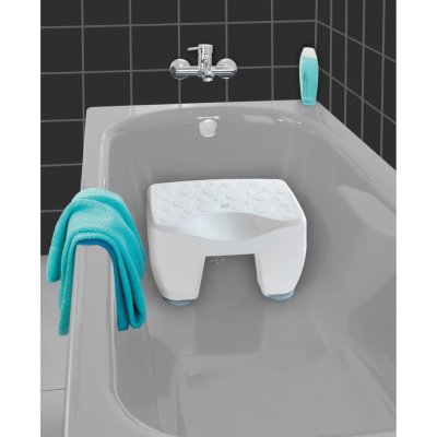 Wenko Stolička do vany Secura nosnost 150 kg plast 40 cm x 21 cm x 31 cm bílá – Zboží Mobilmania