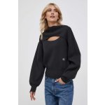 Calvin Klein Jeans Svetr dámský lehký s pologolfem černá – Zboží Mobilmania
