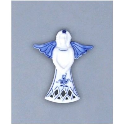 Cibulák Vánoční ozdoba anděl 11 cm originální cibulákový porcelán Dubí cibulový vzor 10606-01 – Hledejceny.cz