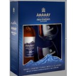 Ararat brandy Akhtamar 10 letá 0,7 l (DÁRKOVÉ BALENÍ 2 SKLENICE) – Zboží Mobilmania