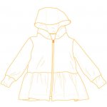 Elektronický střih / PDF dětské mikino-šaty Daria-86-104 – Zboží Dáma