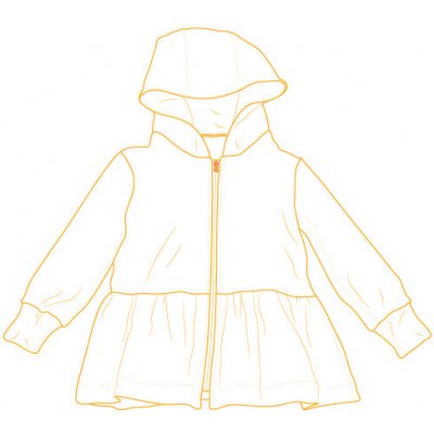 Elektronický střih / PDF dětské mikino-šaty Daria-86-104 – Zboží Dáma