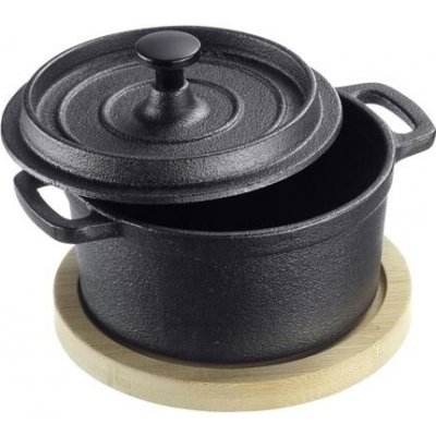 Litinový hrnec Westmark Cast Iron Pot Tapas + Friends – malý litinový hrnec s poklicí, vhodný pro – Sleviste.cz