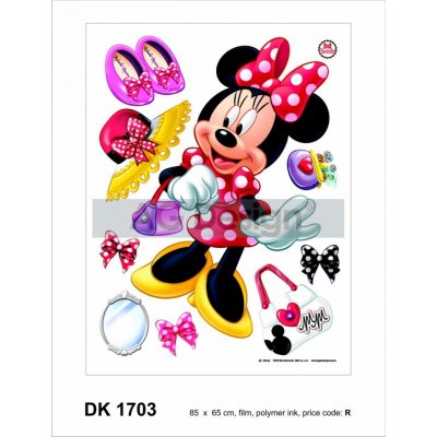 Ag Design DK 1703 samolepící dekorace Minnie AGF1703 rozměry rozměry 65 x 85 cm