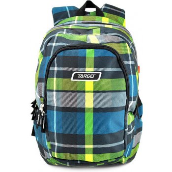 Target batoh Kostkovaný zeleno-modrá