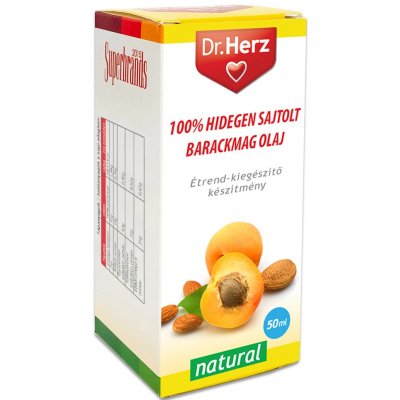 Dr.Herz Olej z meruňkových jader za studena lisovaný 50 ml – Zboží Dáma