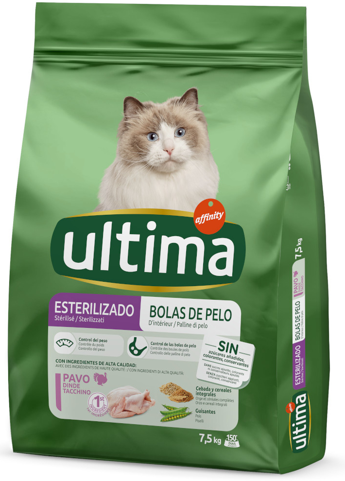 Ultima Cat Sterilized Hairball 2 x 7,5 kg