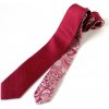Kravata Hedvábná kravata LeeOppenheimer Rustic červená