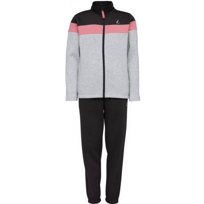 Lewro dívčí tepláková souprava Alzon černá šedá růžová – Zboží Dáma