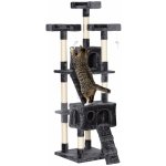 Pawhut Kočičí strom XXL šedé 49 x 173 x 49 cm – Sleviste.cz