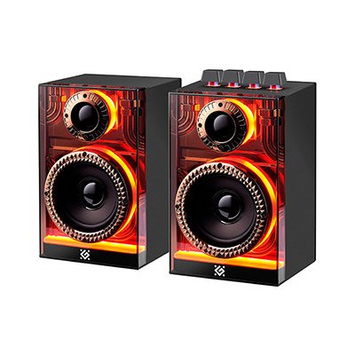 Defender reproduktory FUTURO 2.0 20W černé AUX Bluetooth podsvícené – Hledejceny.cz