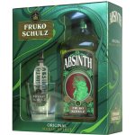 Fruko Shulz Absinth Magic 70% 0,7 l (dárkové balení 1 sklenice) – Zboží Dáma