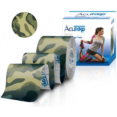 ACU TOP kineziologický tejp zelený maskáčový 5 cm x 5 m – Zboží Dáma